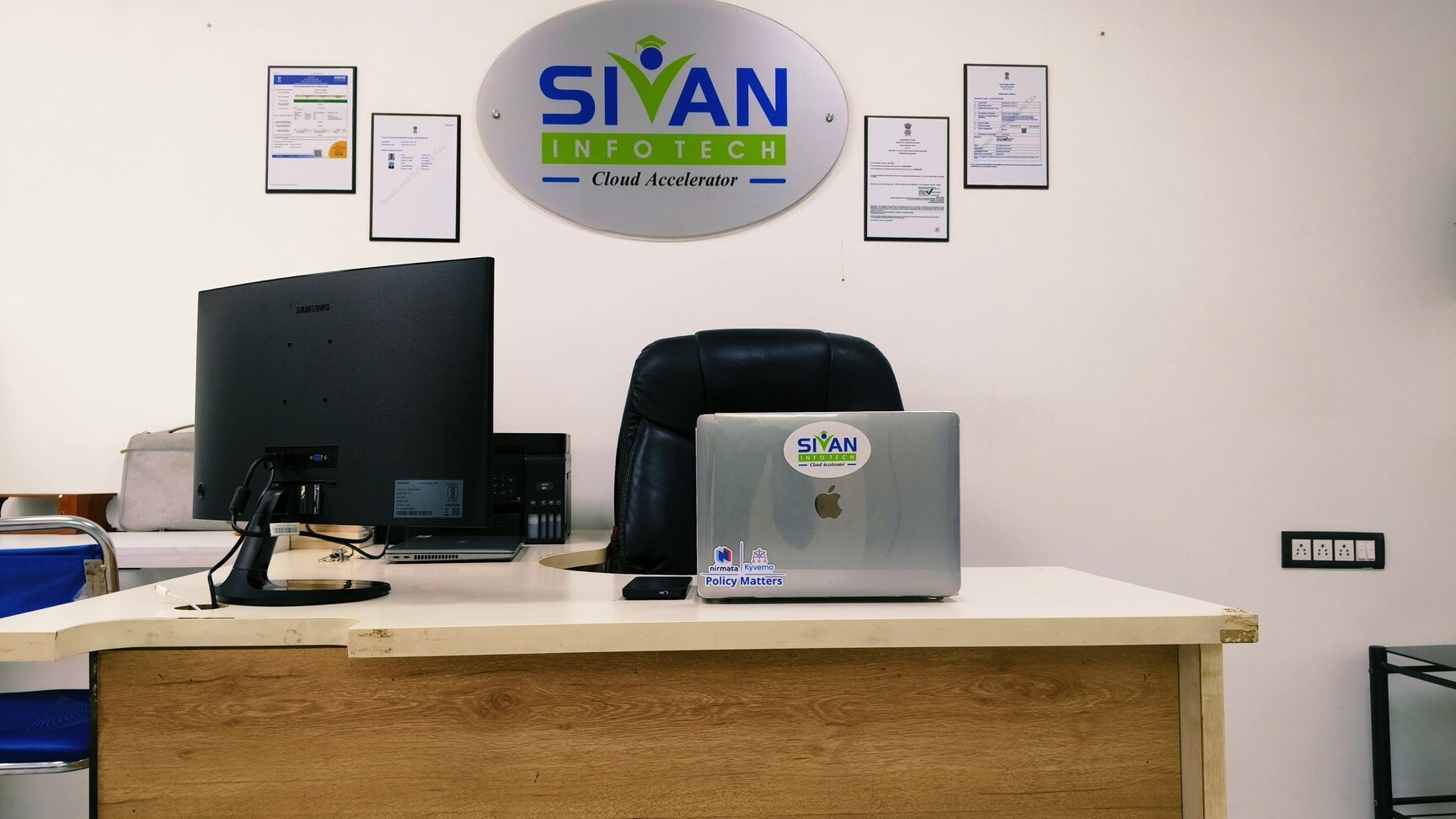 Professional Workspace with SIVAN InfoTech Setup